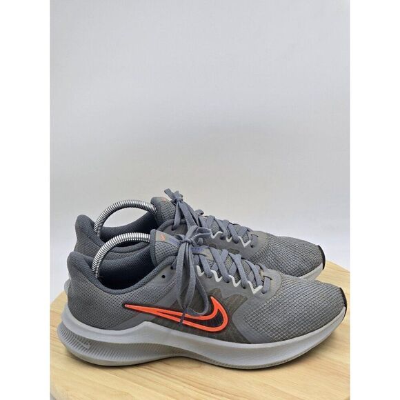 Nike Mens Downshifter 11- Cool Grey/Hyper Crimson Running Shoes CW3411-007 sz 9 - Picture 1 of 10